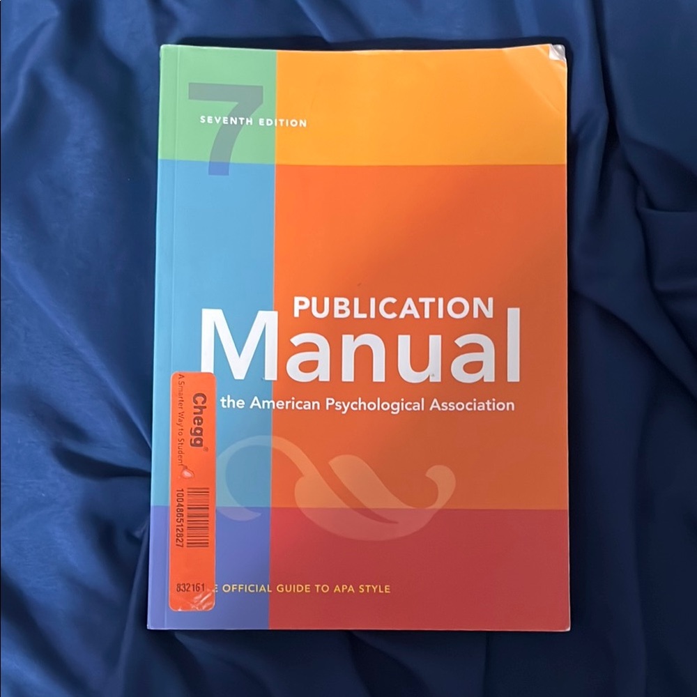 APA Publication Manual Seventh Edition